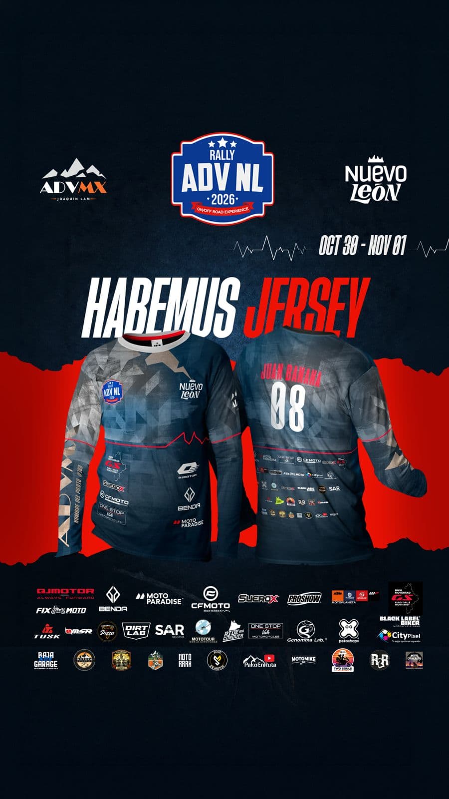 Jersey Adicional Rally ADV Nuevo León 2026