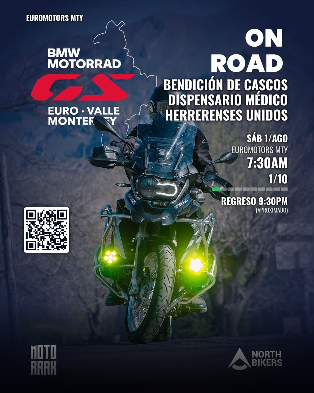 Rodada adventure: Bendición de Cascos Dispensario Médico Herrerenses Unidos